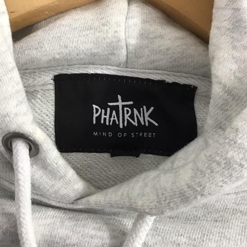 ファットランク PHATRNK パーカー 長袖 長袖パーカー プルオーバーパーカー スウェット S ロゴ、文字 灰 / グレー /  メンズ USED 古着 中古 10143623