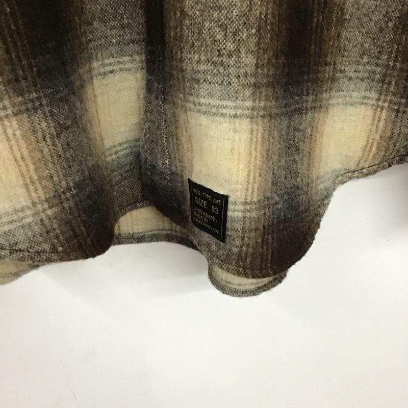 アーサスベイプ URSUS BAPE シャツ、ブラウス 長袖 長袖シャツ チェックシャツ カラーシャツ L チェック マルチカラー / マルチカラー /  メンズ USED 古着 中古 10137673