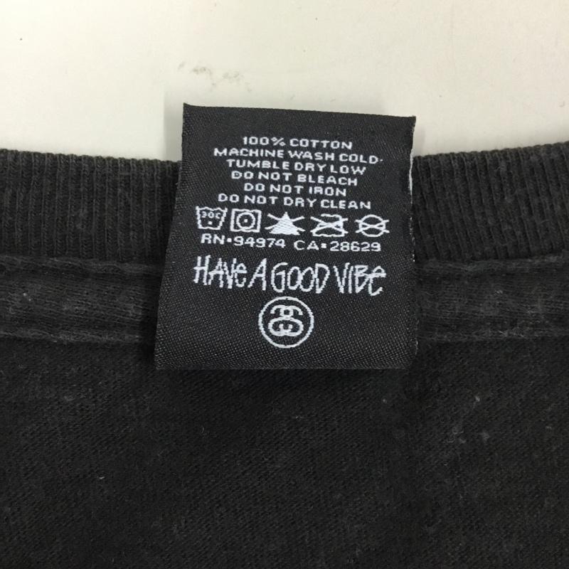 ステューシー STUSSY Tシャツ 半袖 L プリント X ロゴ、文字 黒 / ブラック /  メンズ USED 古着 中古 10113422