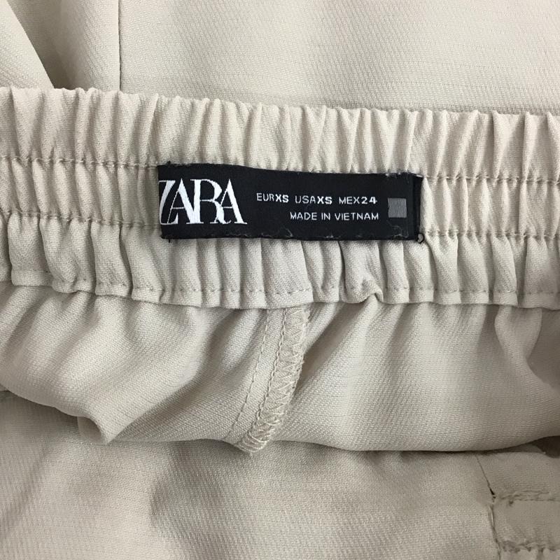 ザラ ZARA ボトムス ボトムス カジュアルパンツ ワークパンツ ワイドパンツ スラックス XS 無地 ベージュ / ベージュ /  レディース USED 古着 中古 10111888