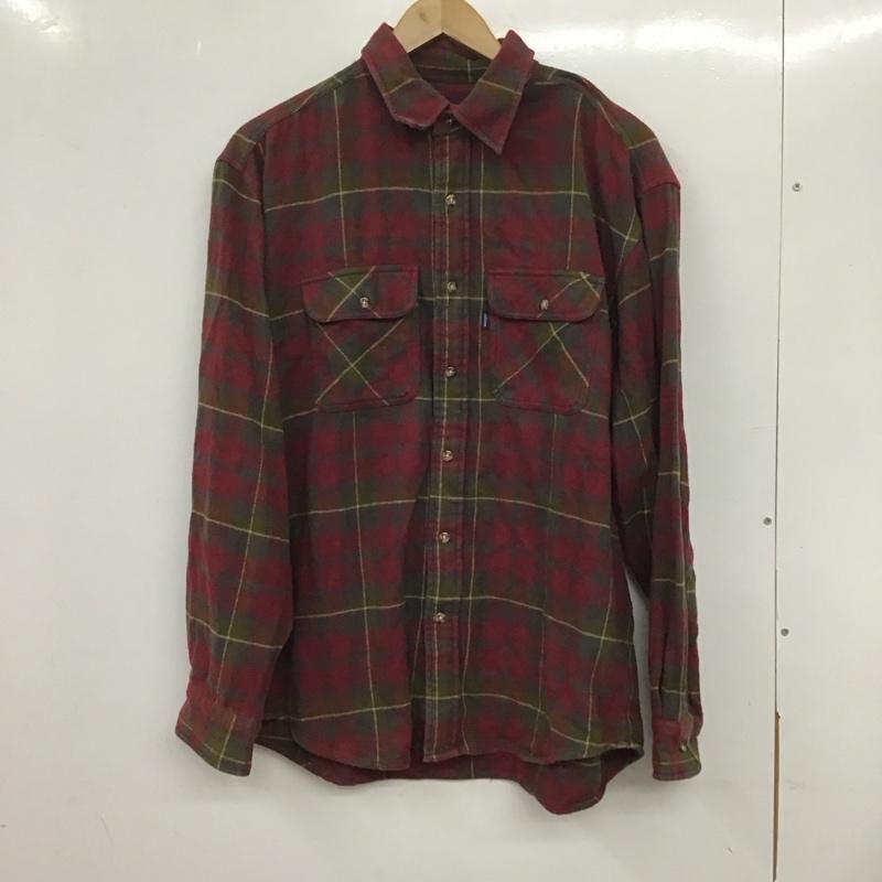 ラングラー Wrangler シャツ、ブラウス 長袖 長袖シャツ チェックシャツ カラーシャツ M チェック マルチカラー / マルチカラー /  メンズ USED 古着 中古 10133229