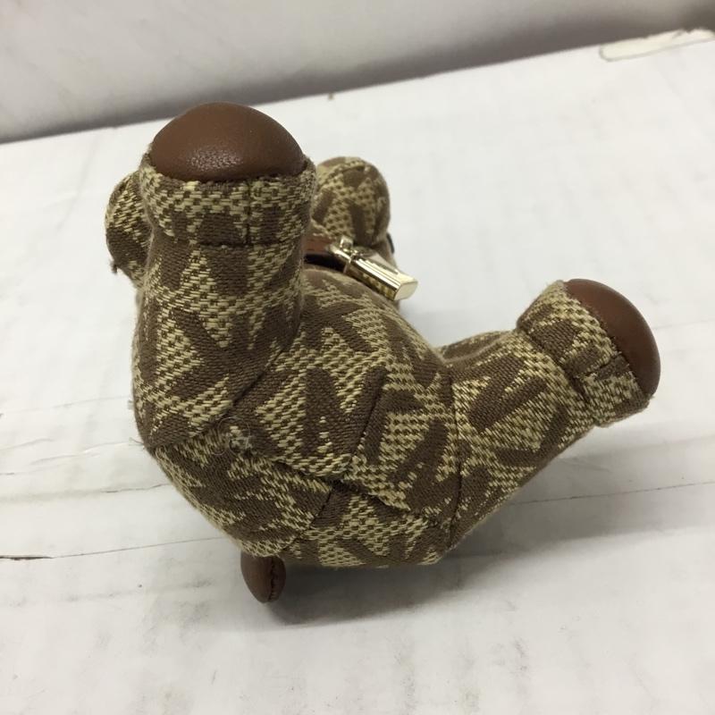 マイケルコース MICHAEL KORS キーホルダー キーホルダー MK ベア チャーム キーリング クマ ロゴ、文字 ベージュ / ベージュ / X 茶 / ブラウン /  レディース USED 古着 中古 10107920