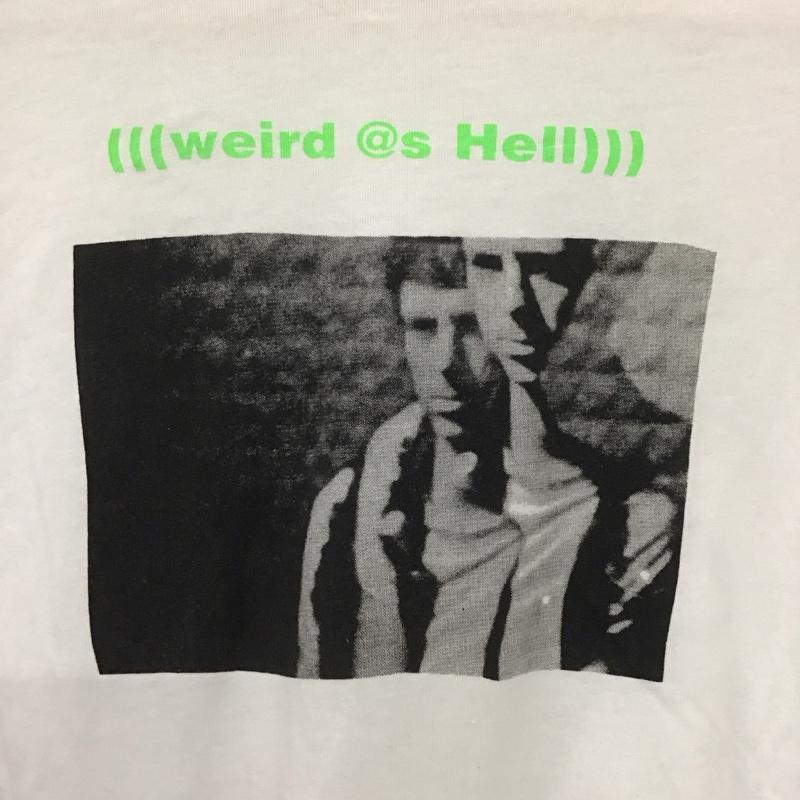 ディーゼル DIESEL カットソー 長袖 長袖カットソー プリントカットソー クルーネック M プリント 白 / ホワイト /  メンズ USED 古着 中古 10132374