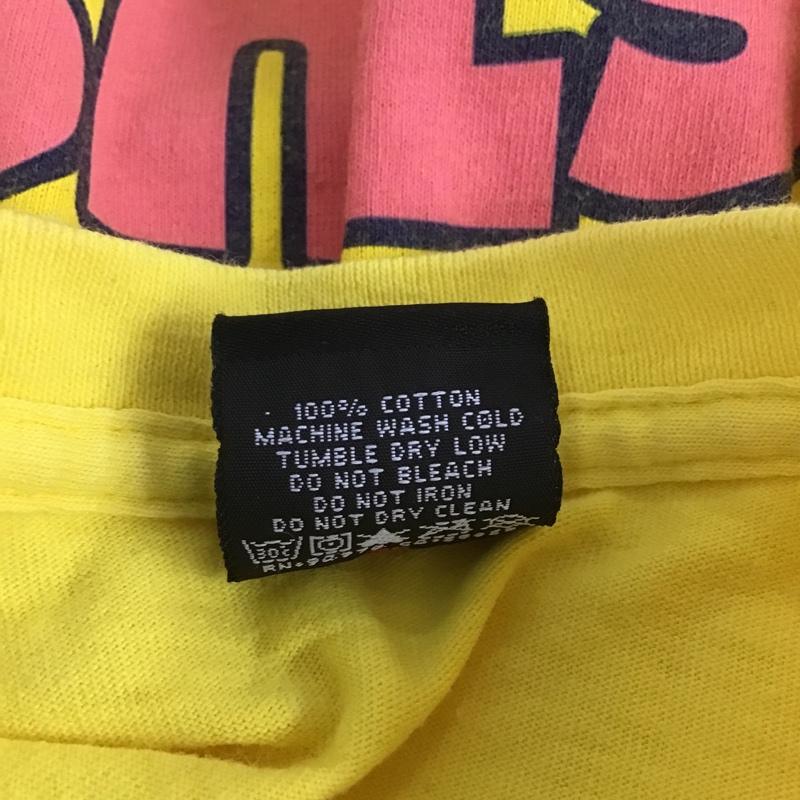 ステューシー STUSSY Tシャツ 半袖 S プリント 黄 / イエロー /  メンズ USED 古着 中古 10106084