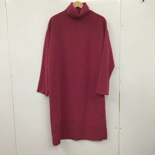 ザラ ZARA ワンピース ロングスカート 長袖ロングワンピース タートルネック M 無地 えんじ / ワインレッド /  レディース USED 古着 中古 10142046