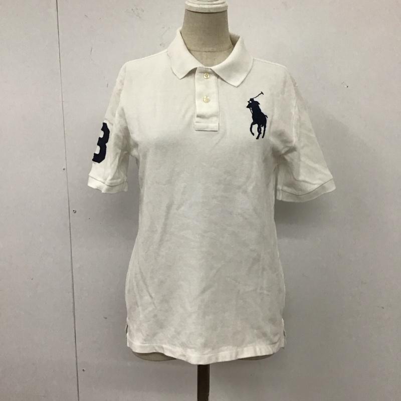 ポロラルフローレン POLO RALPH LAUREN ポロシャツ 半袖 ビッグポニー M ワンポイント 白 / ホワイト /  レディース USED 古着 中古 10121122