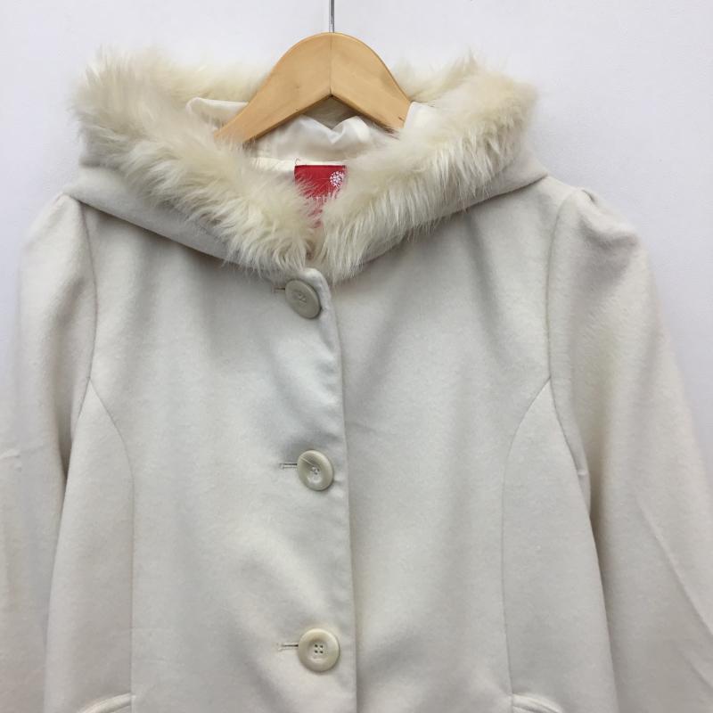 アースミュージックアンドエコロジー earth music&ecology コート コート一般 14147I31010 M 無地 アイボリー / アイボリー /  レディース USED 古着 中古 10142542