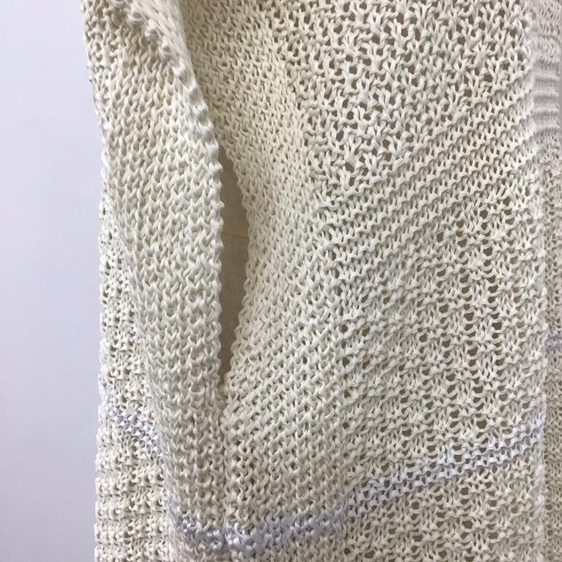 トゥデイフル TODAYFUL ワンピース ひざ丈スカート 12210507 Fringe Pattern Knitvest 38 無地 アイボリー / アイボリー /  レディース USED 古着 中古 10107343