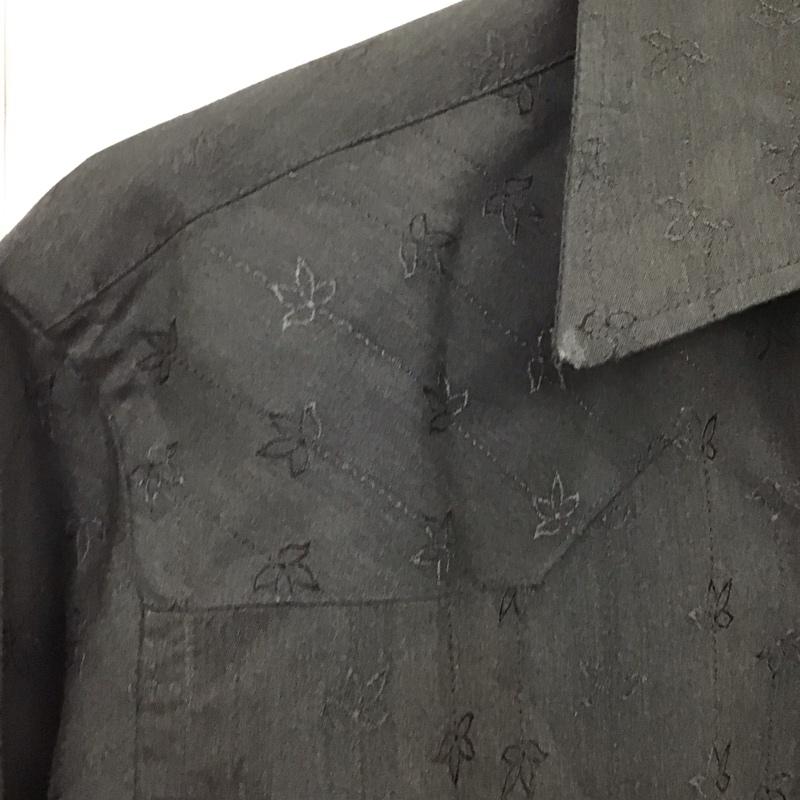 ラングラー Wrangler シャツ、ブラウス 長袖 ウエスタンシャツ 総柄 黒 / ブラック /  メンズ USED 古着 中古 10117746