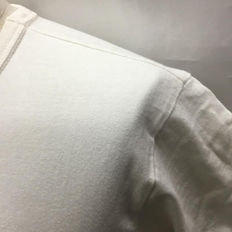 フラットヘッド The Flat Head Tシャツ 半袖 半袖カットソー プリントTシャツ クルーネックカットソー 38 ロゴ、文字 白 / ホワイト /  メンズ USED 古着 中古 10116715