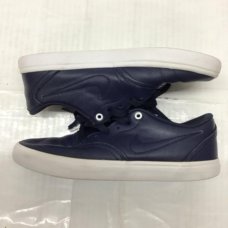 ナイキ NIKE スニーカー スニーカー 843900-441 SB CHECK SOLAR PRM 24cm 24.0cm ロゴ、文字 紺 / ネイビー / X 白 / ホワイト /  レディース USED 古着 中古 10118865