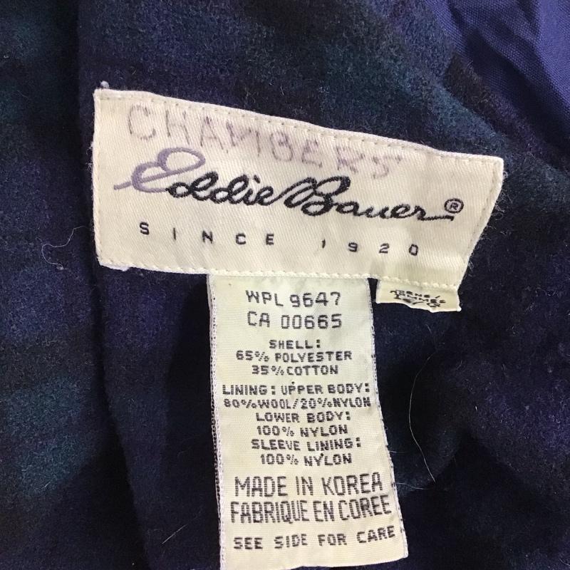 エディーバウアー Eddie Bauer ジャケット、上着 ジャンパー、ブルゾン ジップアップジャケット ジャンパー ジャケット カジュアルジャケット アウター L 無地 紺 / ネイビー /  メンズ USED 古着 中古 10116014