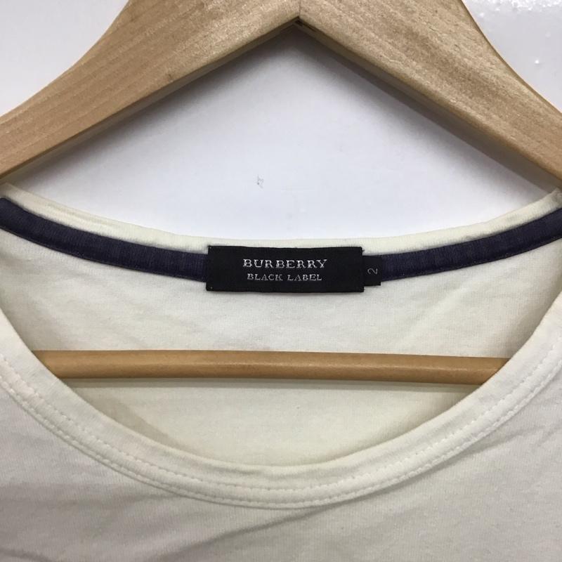 ブラックレーベルクレストブリッジ BLACK LABEL CRESTBRIDGE Tシャツ 半袖 2 プリント X ロゴ、文字 白 / ホワイト /  メンズ USED 古着 中古 10145749