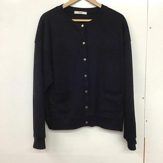 レリュームジャーナルスタンダード relume Journal Standard カーディガン 長袖 FREE 無地 紺 / ネイビー /  レディース USED 古着 中古 10133425