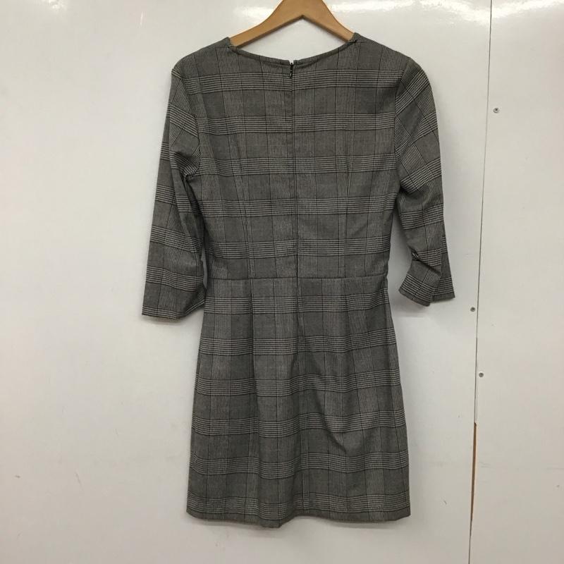 ザラベーシック ZARA BASIC ワンピース ひざ丈スカート M チェック マルチカラー / マルチカラー /  レディース USED 古着 中古 10130197