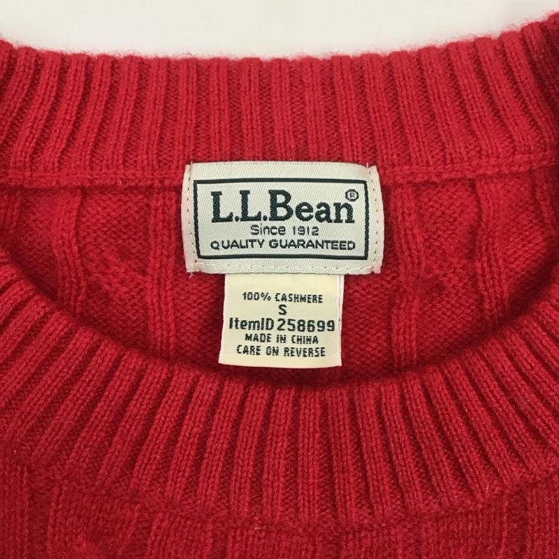 エルエルビーン L.L.Bean ニット、セーター 長袖 長袖ニットカットソー ニット セーター クルーネックニット S  赤 / レッド /  メンズ USED 古着 中古 10111458