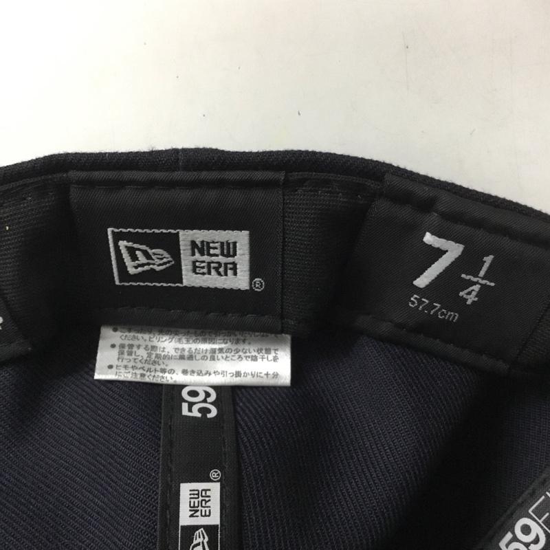 ニューエラ NEW ERA 帽子 キャップ デトロイトタイガース 57.7cm ロゴ、文字 紺 / ネイビー /  メンズ USED 古着 中古 10125184