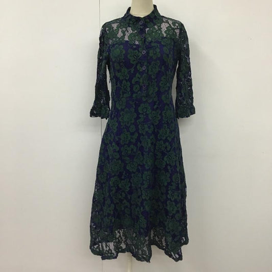 リビーアンドローズ Libby＆Rose ワンピース ロングスカート 無地 青 / ブルー / X 緑 / グリーン /  レディース USED 古着 中古 10105896