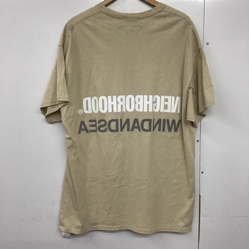 ウィンダンシー WIND AND SEA Tシャツ 半袖 211elwsn-stmo1s 半袖カットソー プリントTシャツ NEIGHBORHOOD XL ロゴ、文字 ベージュ / ベージュ /  メンズ USED 古着 中古 10140957