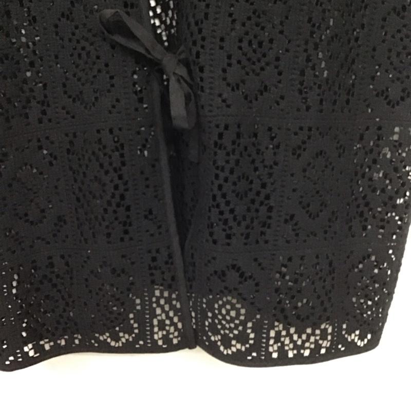 ニコアンド niko and... ベスト ベスト 無地 黒 / ブラック /  レディース USED 古着 中古 10139943