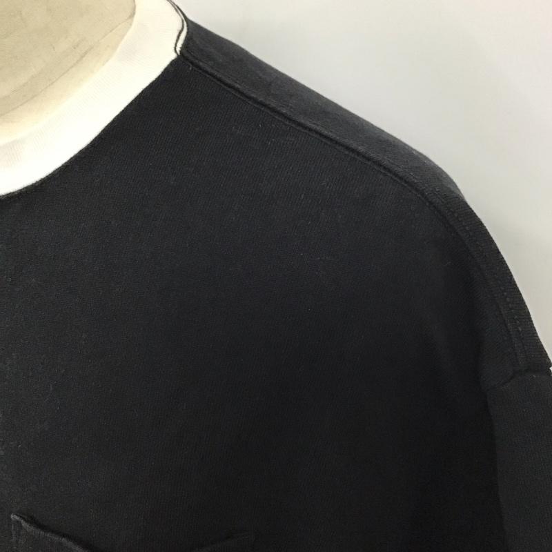 フリークスストア FREAK S STORE Tシャツ 半袖 半袖カットソー 無地Tシャツ クルーネックカットソー L 無地 黒 / ブラック /  メンズ USED 古着 中古 10115147
