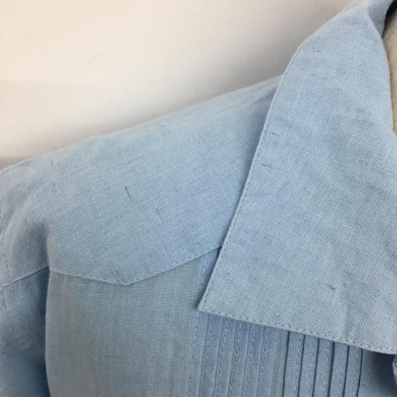 フリークスストア FREAK S STORE シャツ、ブラウス 半袖 M 無地 水色 / ライトブルー /  メンズ USED 古着 中古 10128315