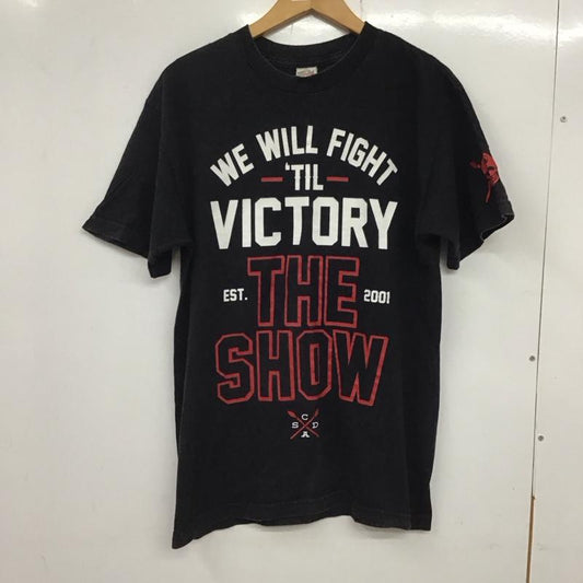 古着 USED Tシャツ 半袖 半袖カットソー プリントTシャツ クルーネックカットソー M ロゴ、文字 黒 / ブラック /  メンズ USED 古着 中古 10134024