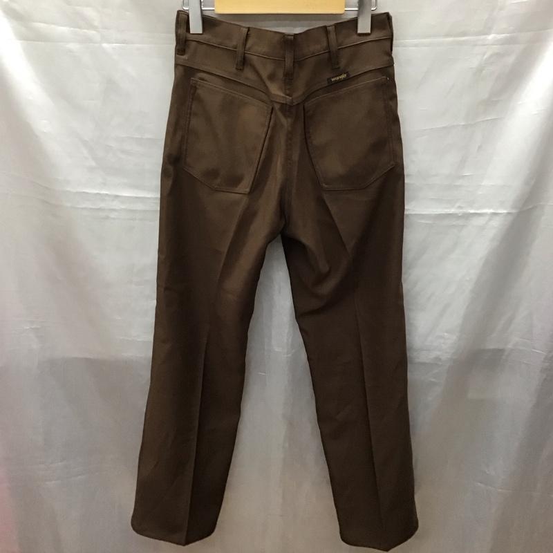 ラングラー Wrangler パンツ スラックス スラックス スリムパンツ センタータックパンツ S 無地 茶 / ブラウン /  メンズ USED 古着 中古 10117456