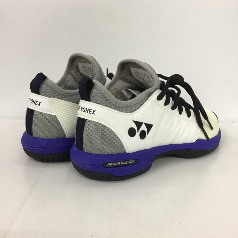 ヨネックス YONEX スニーカー スニーカー SHTF3MGC パワークッションフュージョンレブ3メンGC テニスシューズ 箱有 23.5cm 23.5cm ロゴ、文字 白 / ホワイト / X 黒 / ブラック / X 青 / ブルー /  レディース USED 古着 中古 10150025
