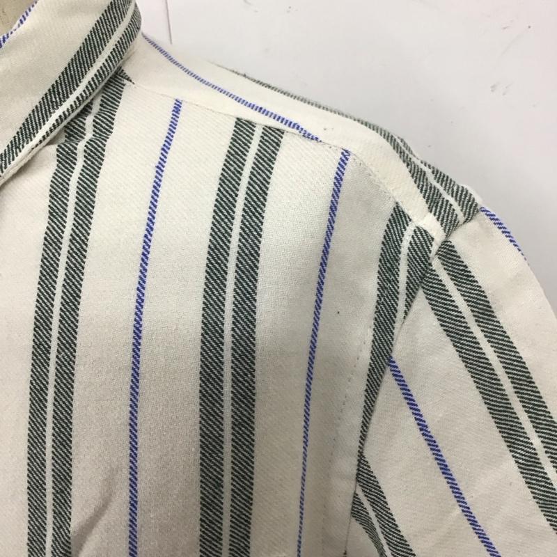 ザラ ZARA シャツ、ブラウス 半袖 半袖シャツ カラーシャツ 半袖カットソー ストライプシャツ L ストライプ マルチカラー / マルチカラー /  メンズ USED 古着 中古 10110398