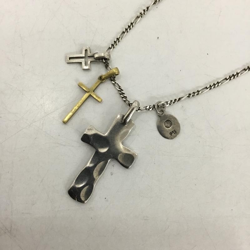 アンプジャパン amp japan アクセサリー ネックレス、ペンダント トリプルクロス 無地 銀 / シルバー /  メンズ USED 古着 中古 10149458