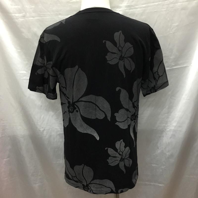 ステューシー STUSSY Tシャツ 半袖 半袖カットソー プリントTシャツ クルーネックカットソー M プリント 黒 / ブラック /  メンズ USED 古着 中古 10119722