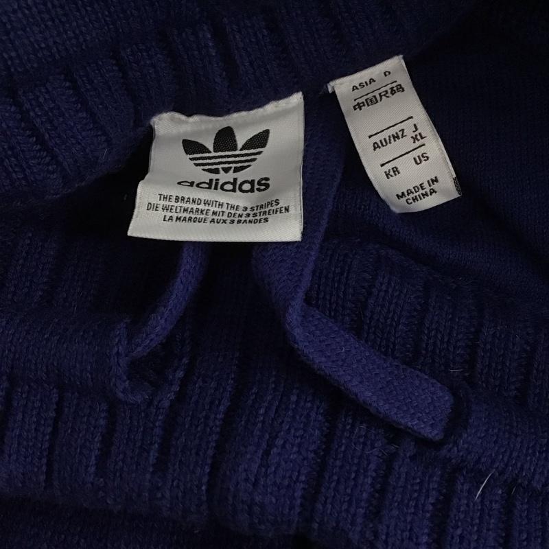 アディダス adidas パンツ ワークパンツ、ペインターパンツ ニットパンツ ワイドパンツ フレアパンツ XL 無地 紺 / ネイビー /  メンズ USED 古着 中古 10142981