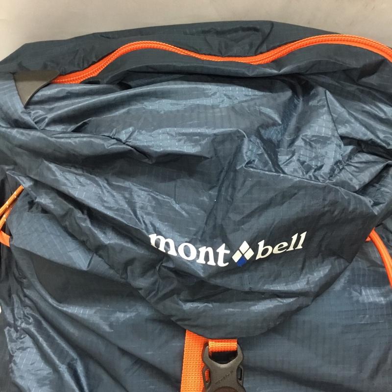 モンベル mont-bell リュックサック、デイパック リュックサック、デイバッグ 359910 バックパック 登山 アウトドア VERSALITE PACK30 ロゴ、文字 紺 / ネイビー / X 橙 / オレンジ /  メンズ USED 古着 中古 10120912