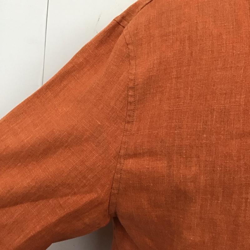 チャップスラルフローレン CHAPSRALPHLAUREN ジャケット、上着 ジャケット、ブレザー 1513-4237 カバーオール 麻 リネン L 無地 橙 / オレンジ /  メンズ USED 古着 中古 10123298