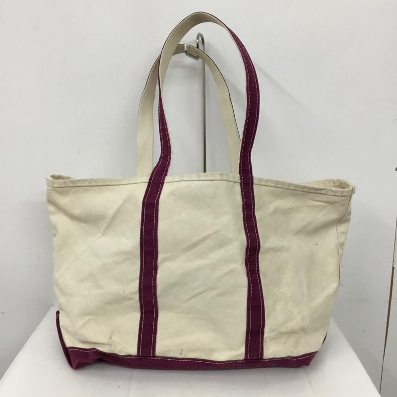 エルエルビーン L.L.Bean トートバッグ トートバッグ 90年代 USA製 グローサリートート ロゴ、文字 紫 / パープル / X アイボリー / アイボリー /  メンズ USED 古着 中古 10129555