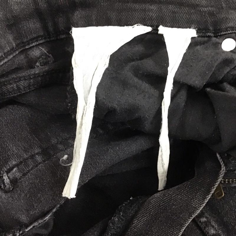 ザラ ZARA パンツ デニム、ジーンズ スキニー ストレッチ 無地 黒 / ブラック /  レディース USED 古着 中古 10109715