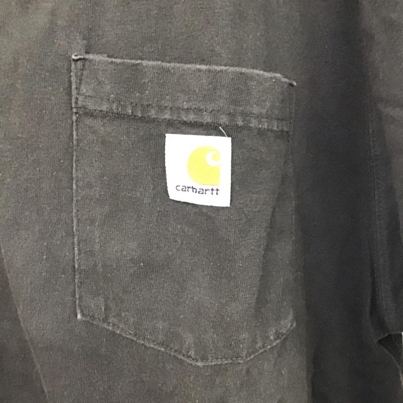 カーハート Carhartt Tシャツ 半袖 L 無地 茶 / ブラウン /  メンズ USED 古着 中古 10128515