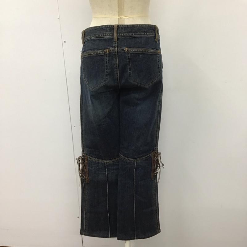 バーバリーブルーレーベル BURBERRY BLUE LABEL パンツ デニム、ジーンズ FQ510-252-30 レースアップ 36 無地 青 / ブルー /  レディース USED 古着 中古 10117249