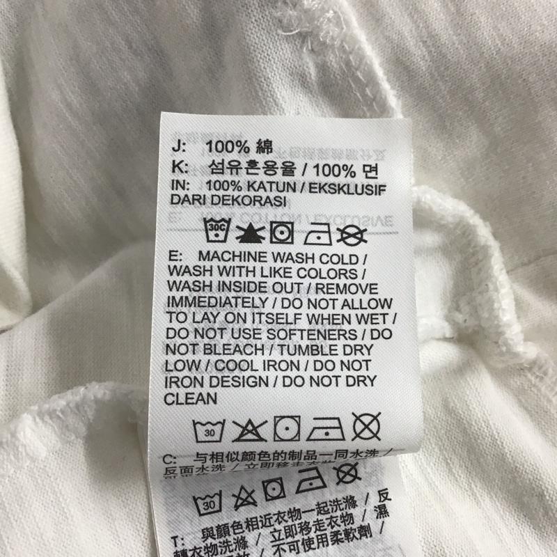 ナイキ NIKE Tシャツ 長袖 長袖カットソー プリントカットソー クルーネック M プリント 白 / ホワイト /  メンズ USED 古着 中古 10145690