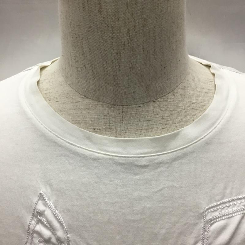 ブラックレーベルクレストブリッジ BLACK LABEL CRESTBRIDGE Tシャツ 半袖 半袖カットソー プリントTシャツ クルーネックカットソー L ロゴ、文字 白 / ホワイト /  メンズ USED 古着 中古 10116590