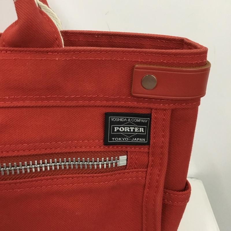 ポーターガール PORTERGIRL トートバッグ トートバッグ ロゴ、文字 赤 / レッド /  レディース USED 古着 中古 10148467