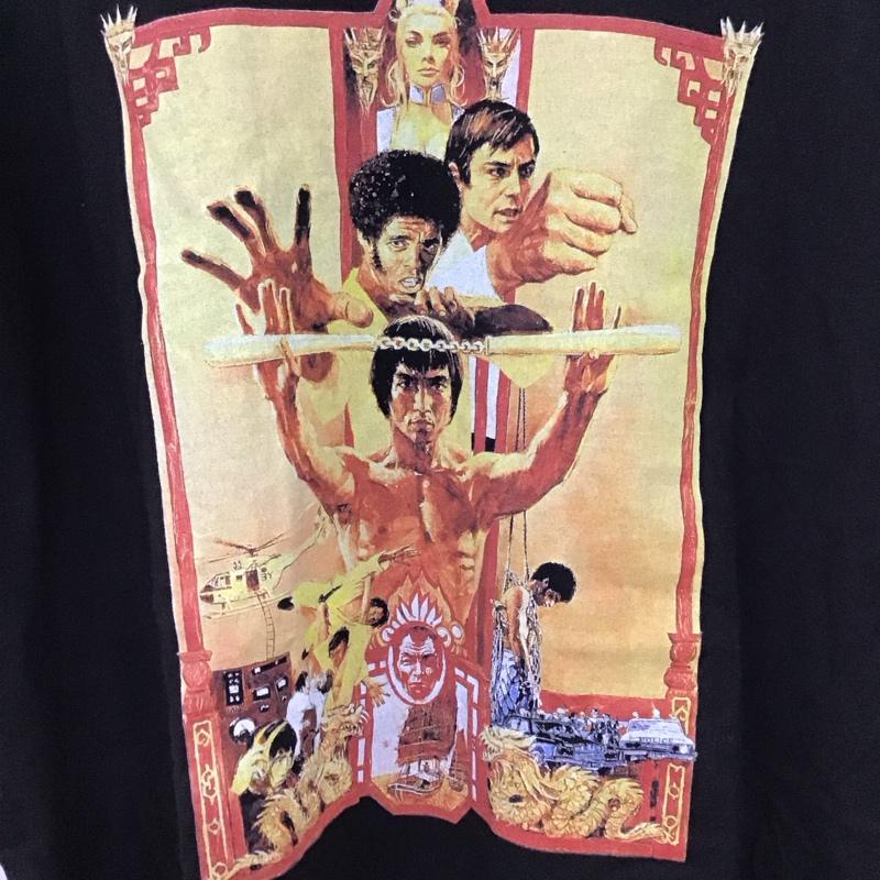 古着 USED Tシャツ 半袖 ブルース リー 映画Tシャツ 燃えよドラゴン XL プリント 黒 / ブラック /  メンズ USED 古着 中古 10123363