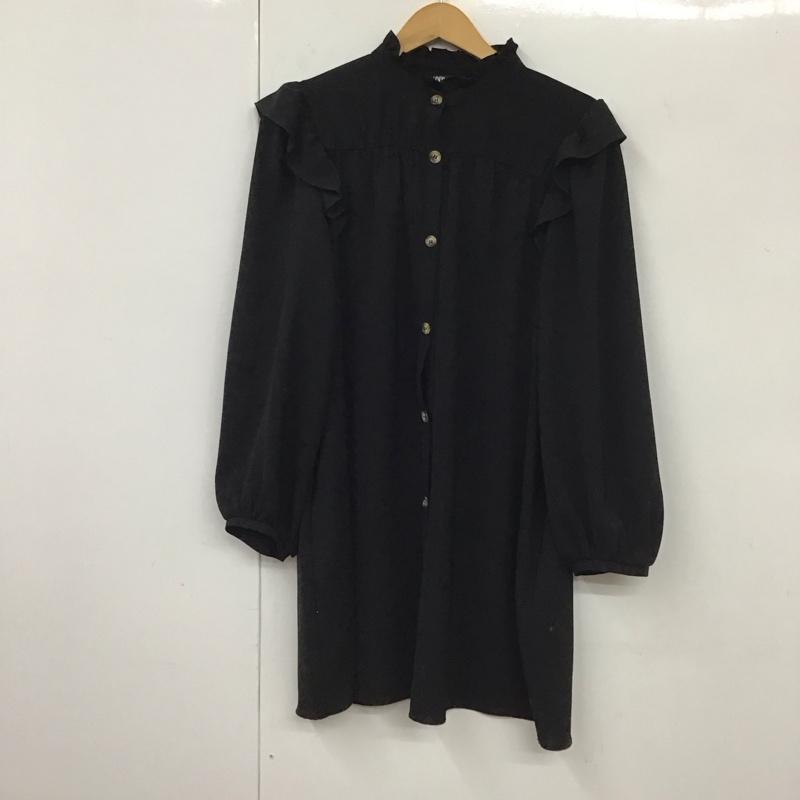ザラ ZARA ワンピース ミニスカート 0387/169/800 M 無地 黒 / ブラック /  レディース USED 古着 中古 10131088