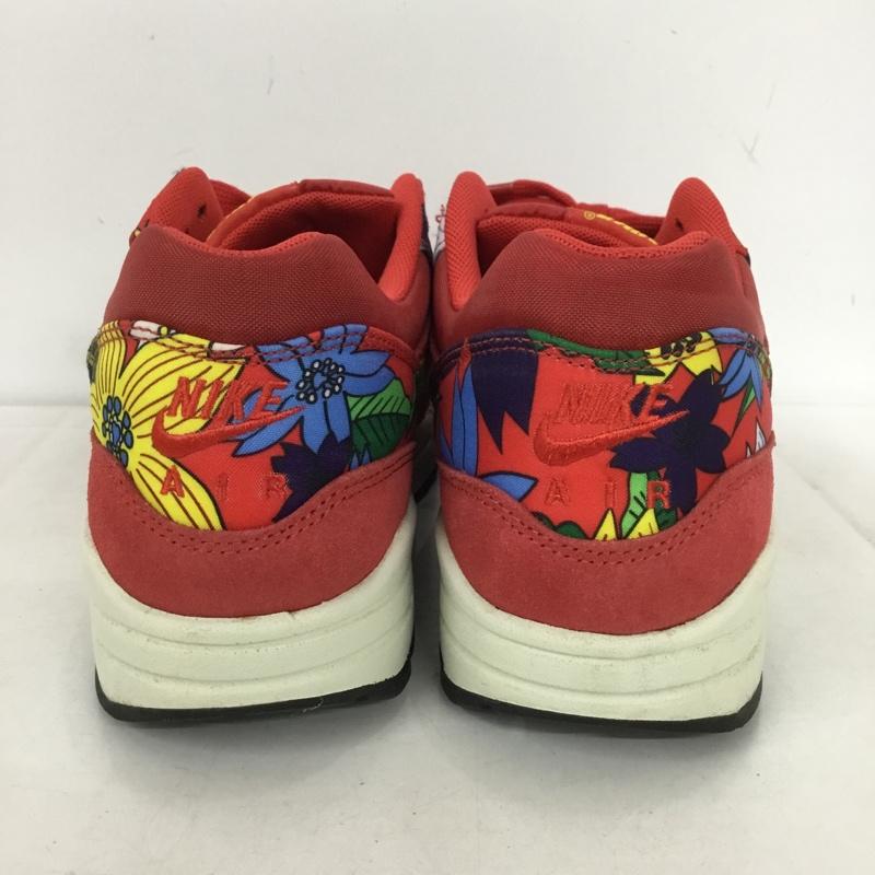 ナイキ NIKE スニーカー スニーカー 528898-602 WMNS AIR MAX 1 PRINT 24.5cm 24.5cm ロゴ、文字 赤 / レッド /  レディース USED 古着 中古 10146322
