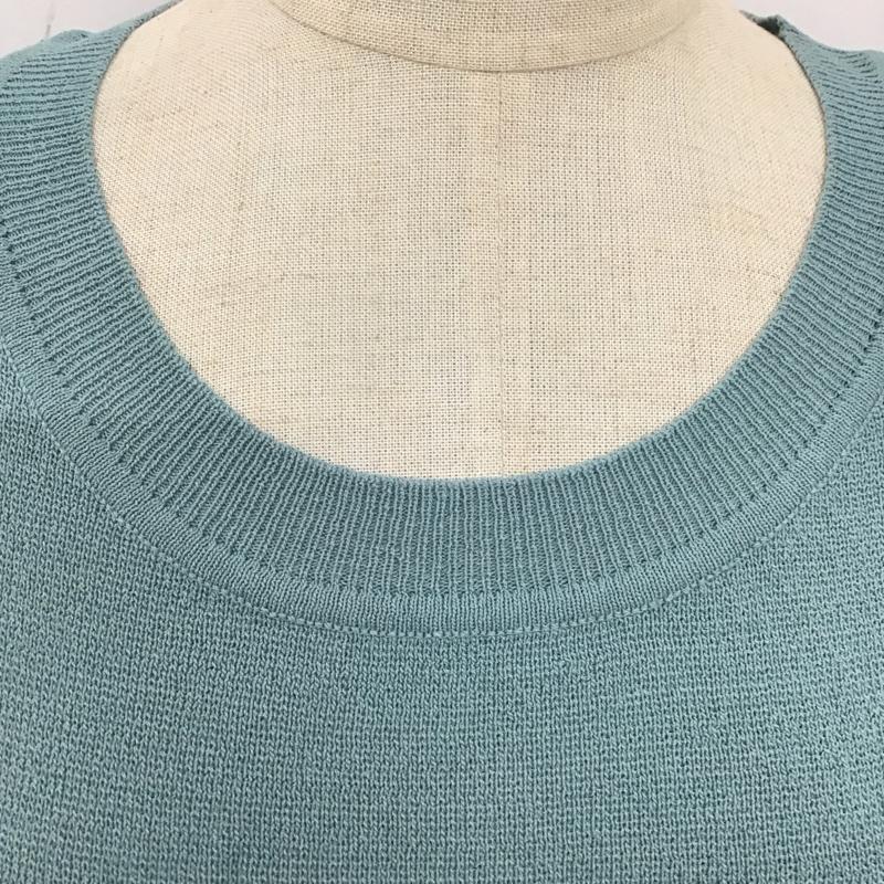 フリーダム Freedom ベスト ベスト ニットベスト ノースリーブニット クルーネック FREE 無地 青 / ブルー /  レディース USED 古着 中古 10112200