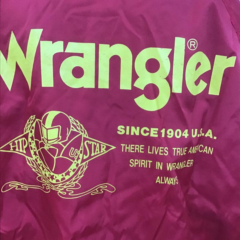 ラングラー Wrangler ジャケット、上着 ジャケット、ブレザー ナイロンジャケット アウター カラージャケット 前ボタン 古着 L プリント 赤 / レッド /  メンズ USED 古着 中古 10106242