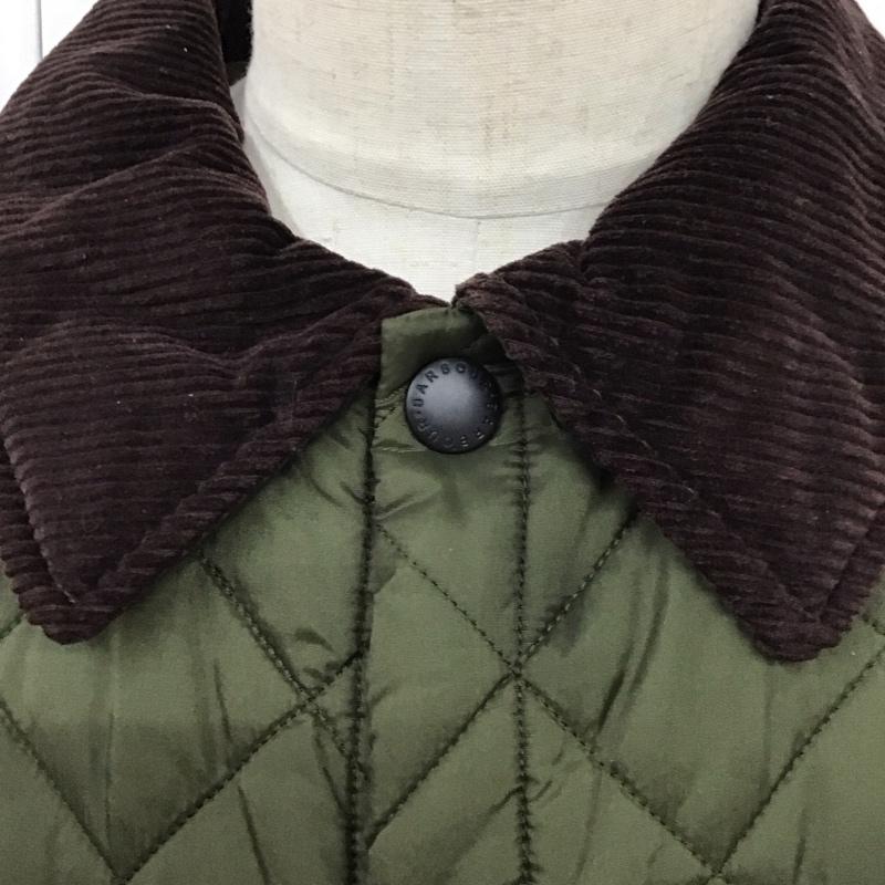 バーブァー Barbour ジャケット、上着 ジャケット、ブレザー キルティングジャケット カラージャケット ボタン前開ジャケット アウター S ロゴ、文字 カーキ / カーキ /  メンズ USED 古着 中古 10122778