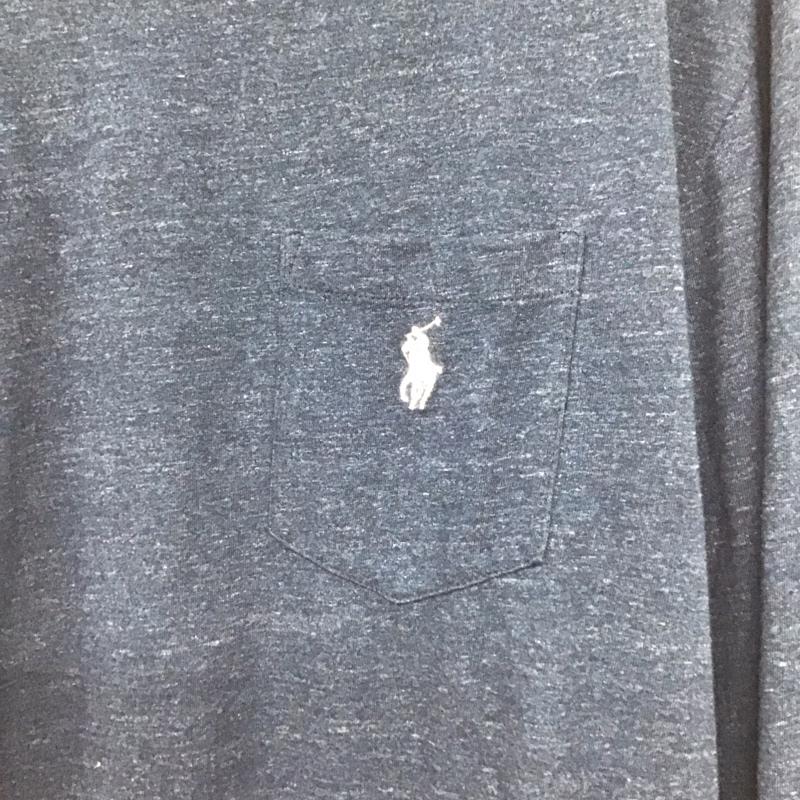 ポロラルフローレン POLO RALPH LAUREN Tシャツ 長袖 XL 無地 紺 / ネイビー /  メンズ USED 古着 中古 10143343