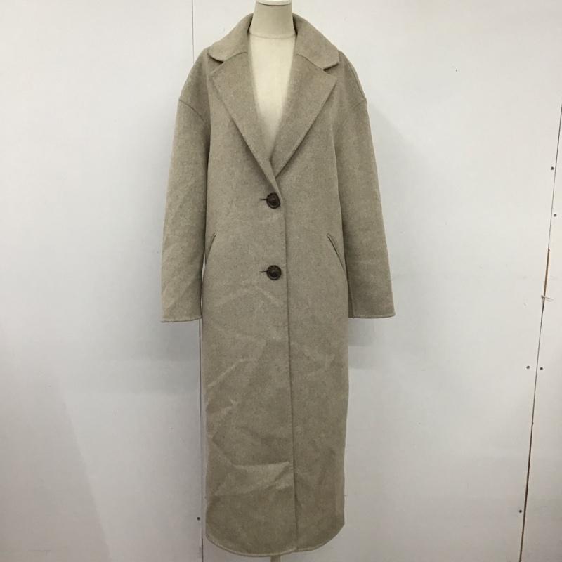 バナナリパブリック BANANA REPUBLIC コート コート一般 ロングコート ロングジャケット カラージャケット アウター XS 無地 ベージュ / ベージュ /  レディース USED 古着 中古 10124738